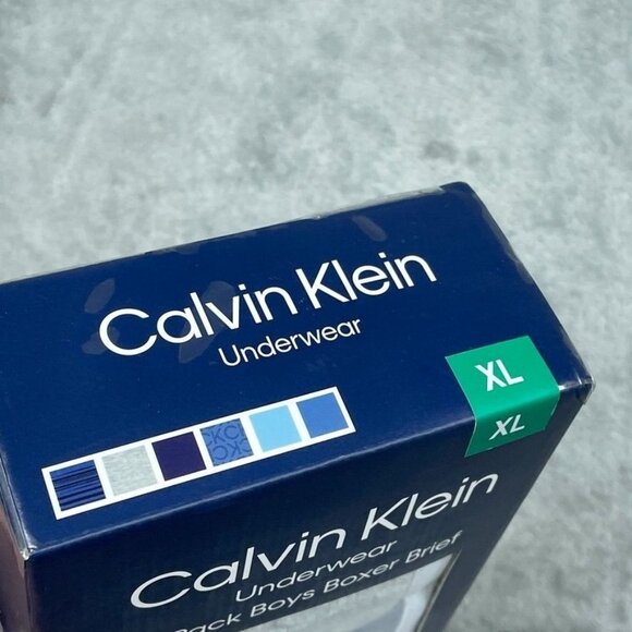 Calvin Klein Boys Boxer Briefs XL 6 Pack Cotton Stretch Tag-Free d0027 - Picture 6 of 7